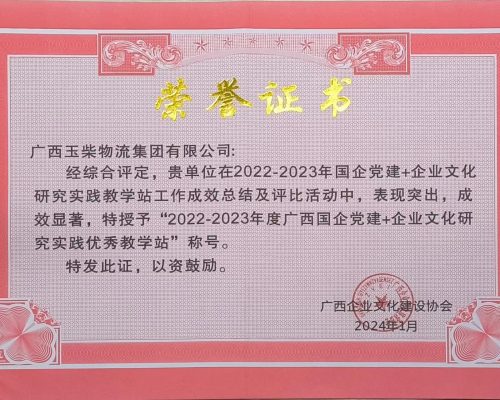 2022-2023年度廣西國企黨建+企業(yè)文化研究實(shí)踐優(yōu)秀教學(xué)站